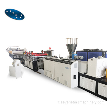 Profilo di stampaggio in PVC ExtrUder Making Machine Production Linea